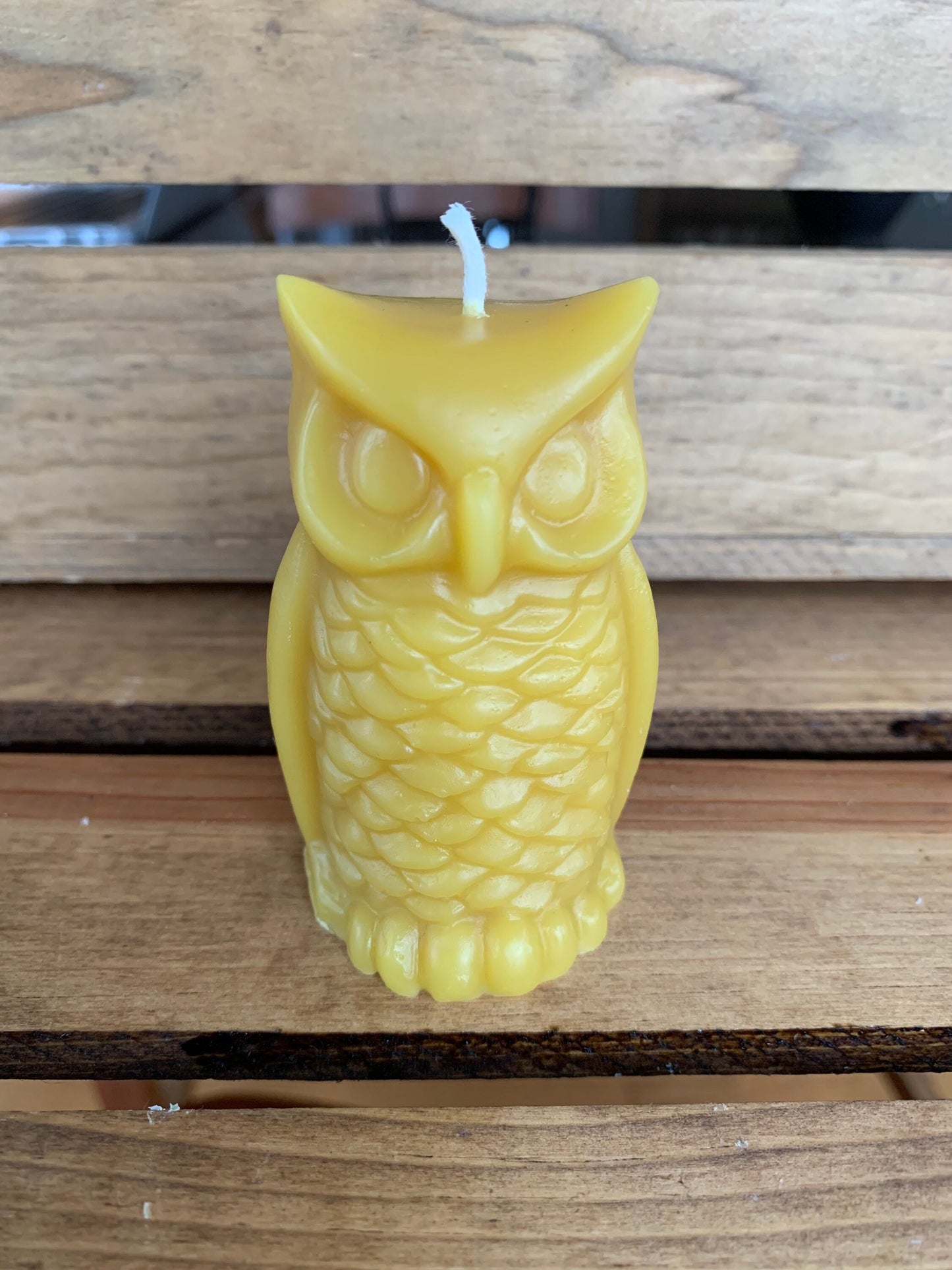 Owl Candle- Beeswax Candle- Beeswax Owl Candle