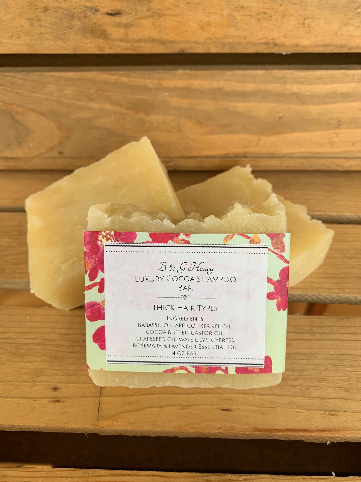 Luxury Cocoa Shampoo Bar- Moisturizing Shampoo Bar- All Hair Types (But Best for Thick Hair)- Natural Shampoo Bar