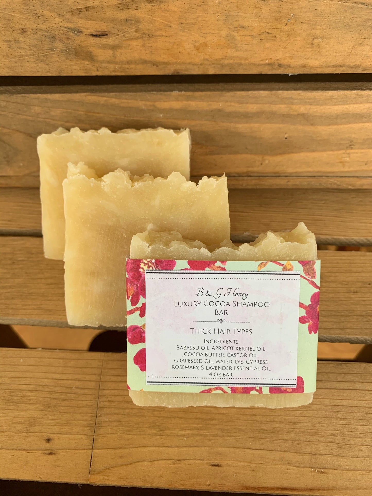 Luxury Cocoa Shampoo Bar- Moisturizing Shampoo Bar- All Hair Types (But Best for Thick Hair)- Natural Shampoo Bar