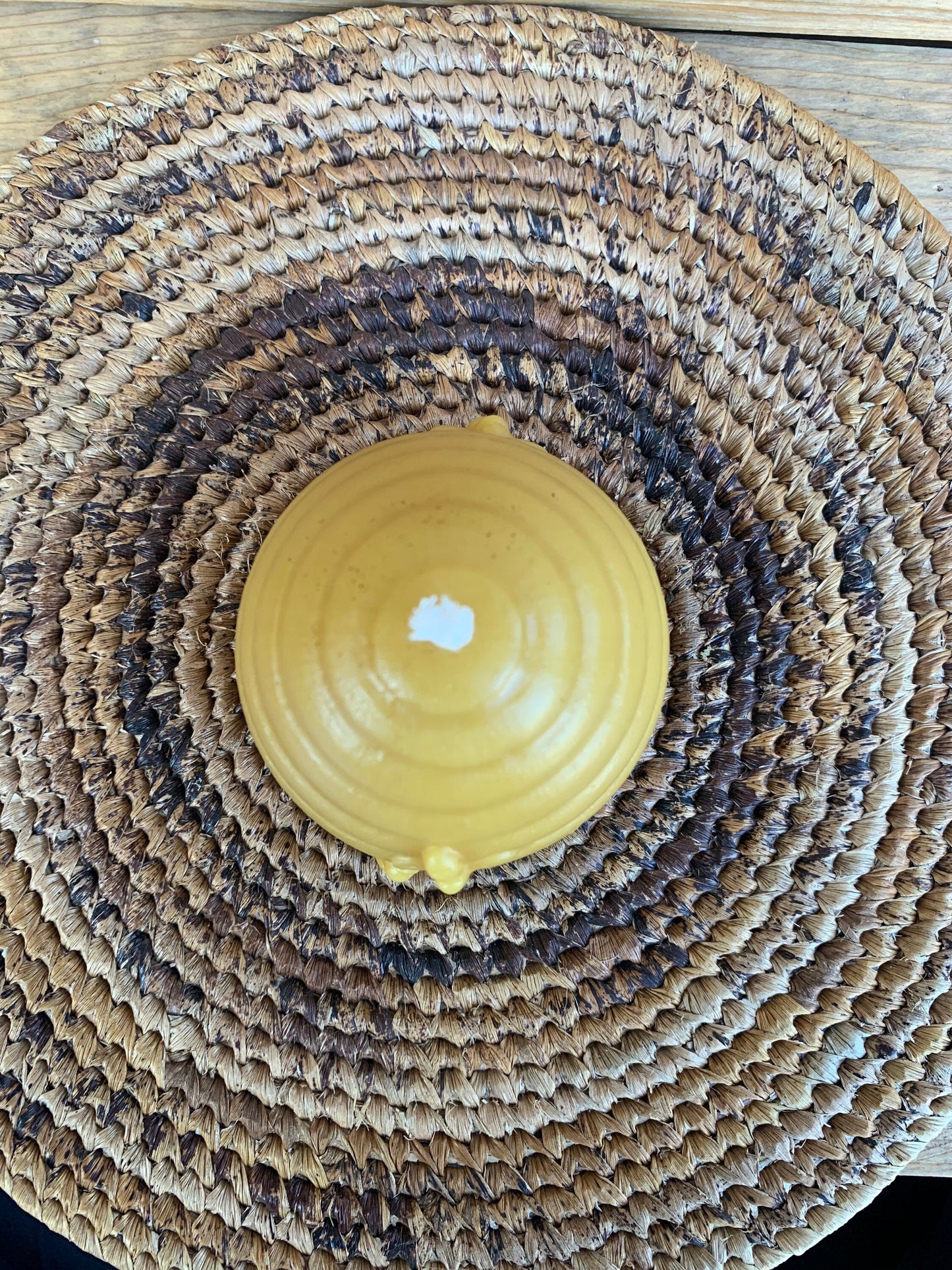 Large Beeswax Beehive Candle- Skep Candle- 3.25" x 3"