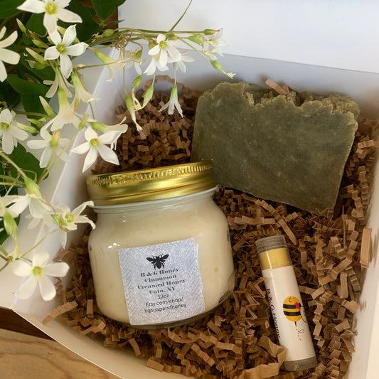 Gift Package- Creamed Honey- Peppermint Soap- Gift For Him- Gift For Her