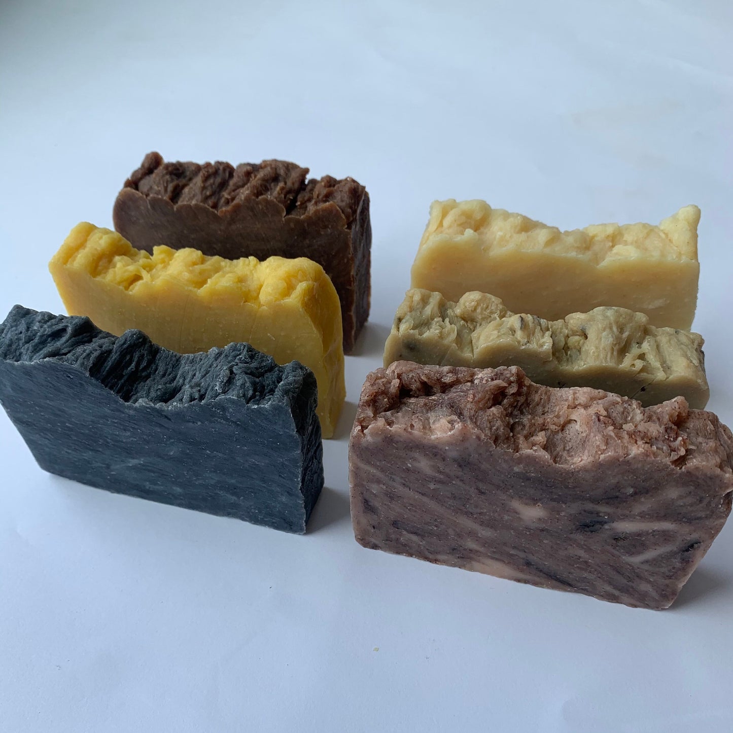 Soap Sampler- 6 full size bars of soap- Natural Bar Soap- Bulk Soap - Palm Free Soap