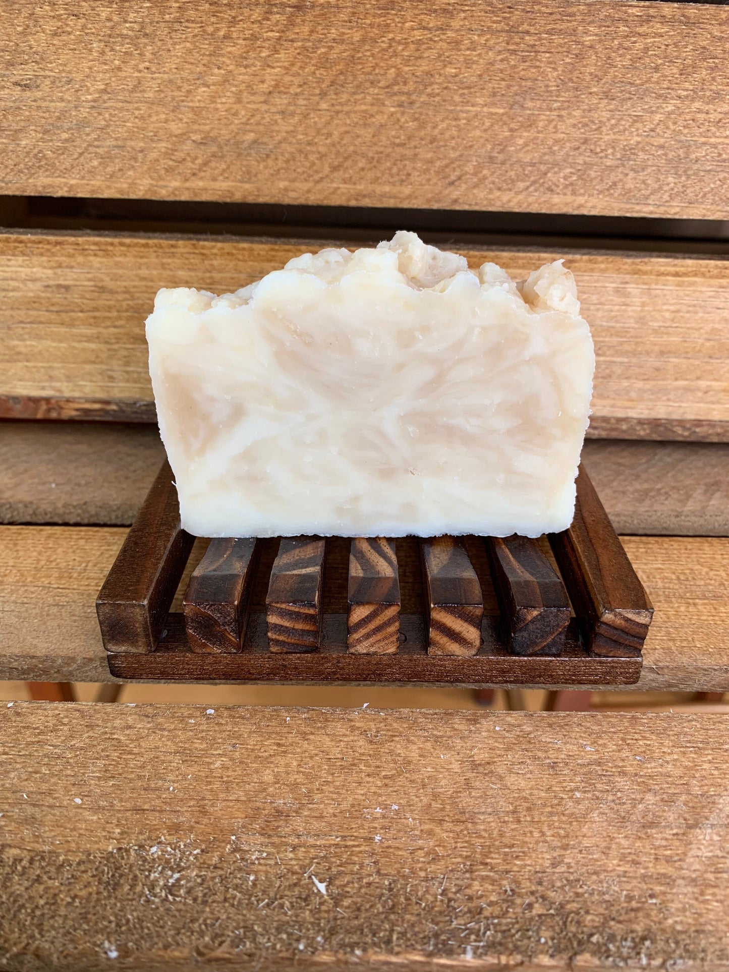 Warm Vanilla Bar Soap- made with beeswax and honey- Vanilla Bar Soap - Palm Free Soap