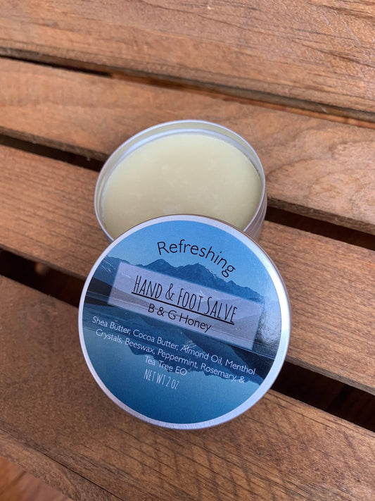 Refreshing Hand & Foot Salve- End of the Day Refreshing Foot Salve- Refreshing Foot Salve- Hand and Foot Salve