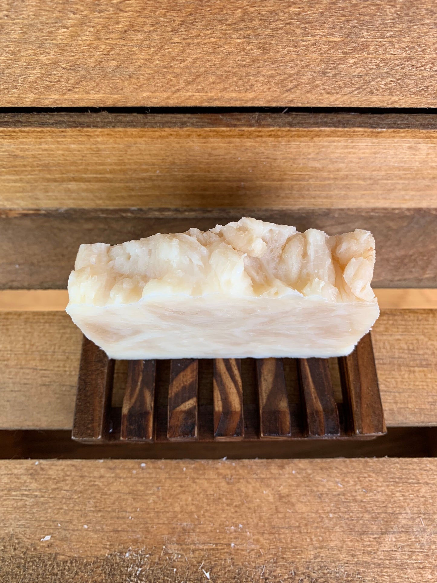 Warm Vanilla Bar Soap- made with beeswax and honey- Vanilla Bar Soap - Palm Free Soap