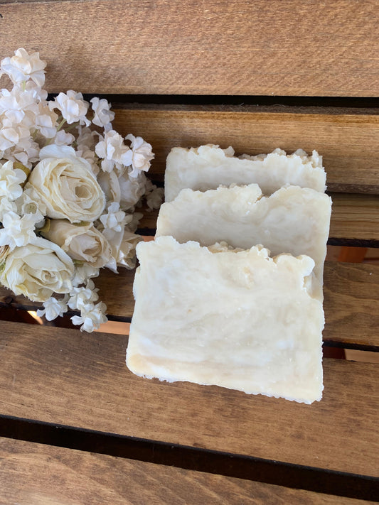 White Gardenia Bar Soap- made with beeswax and honey - Palm Free Soap