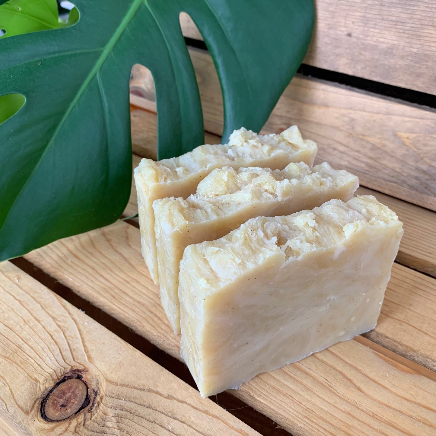 Mango Bar Soap- natural soap made with beeswax and honey - palm free soap