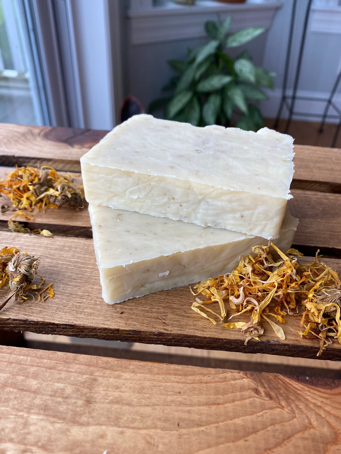 Calendula Oatmeal- Baby Soap- Sensitive Skin Soap- Eczema Relief Soap- made with beeswax and honey - palm free soap