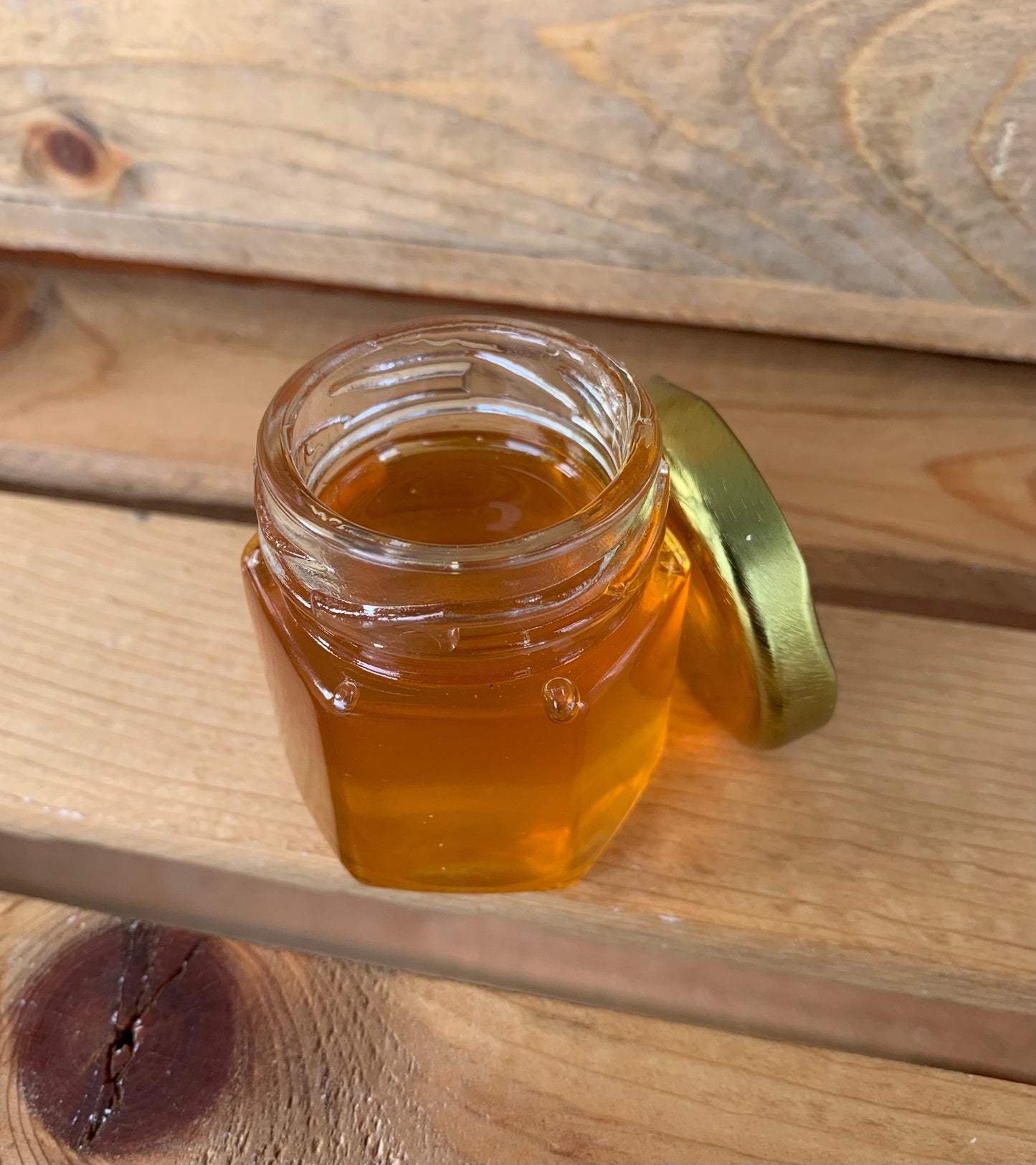 Mini 2 oz Hexagon Honey Jar