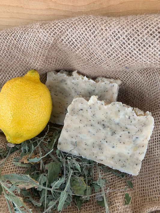 Lemon Balm Soap- made with beeswax and honey - palm free soap