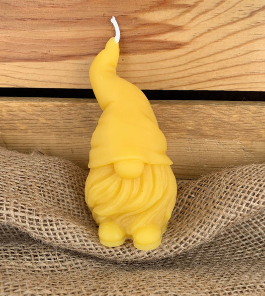 Gnome Candle- Gnome Beeswax Candle