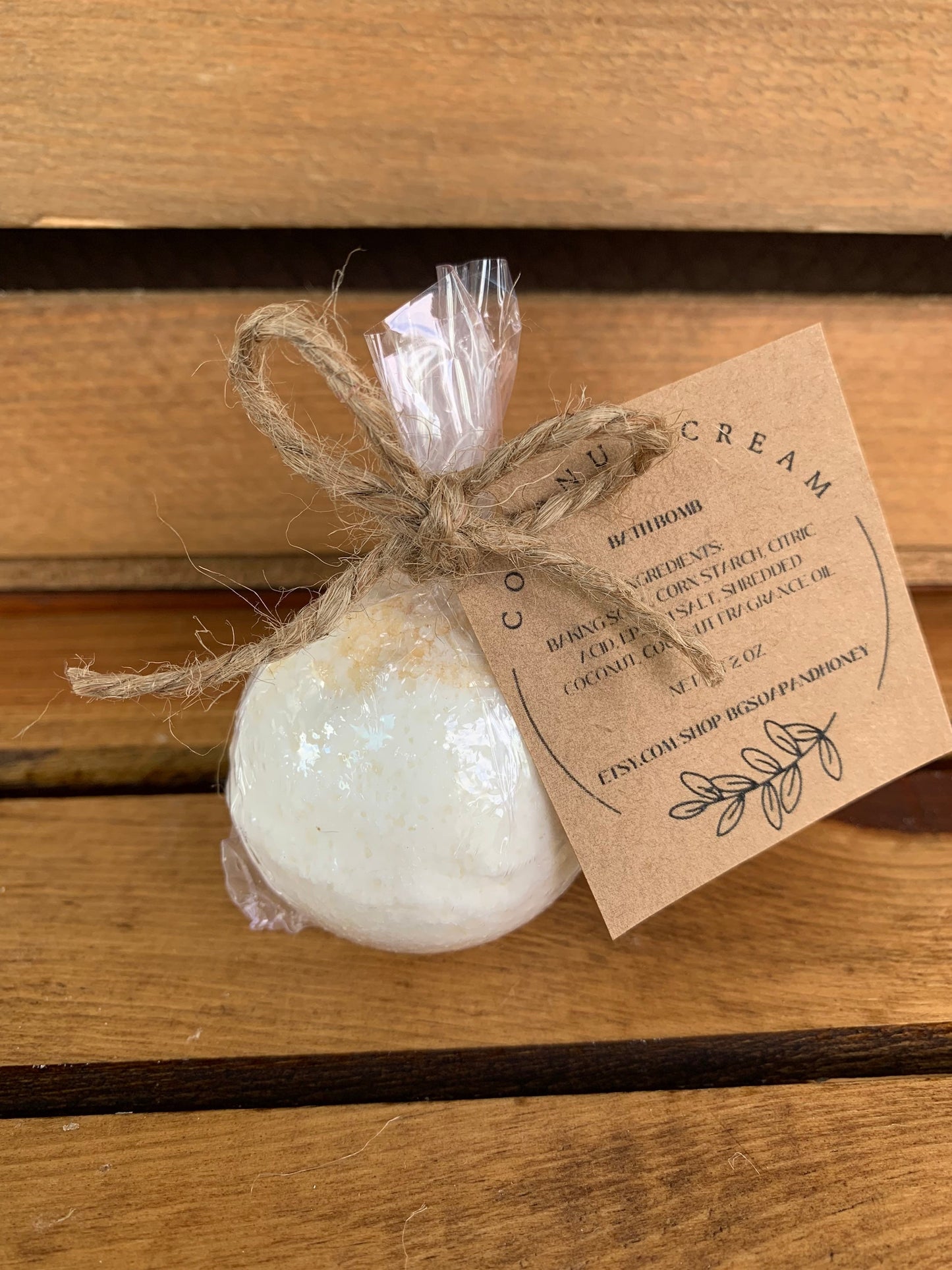 Coconut Cream Bath Bomb- Bath Bombs- Coconut Bath Bomb- Natural Bath Bomb