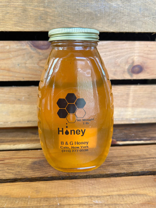 Honey- 1lb Honey- 16oz Honey- Raw Wildflower Honey- Wildflower Honey- New York Honey- Raw Honey- Pure Honey- BPA Free Bottle
