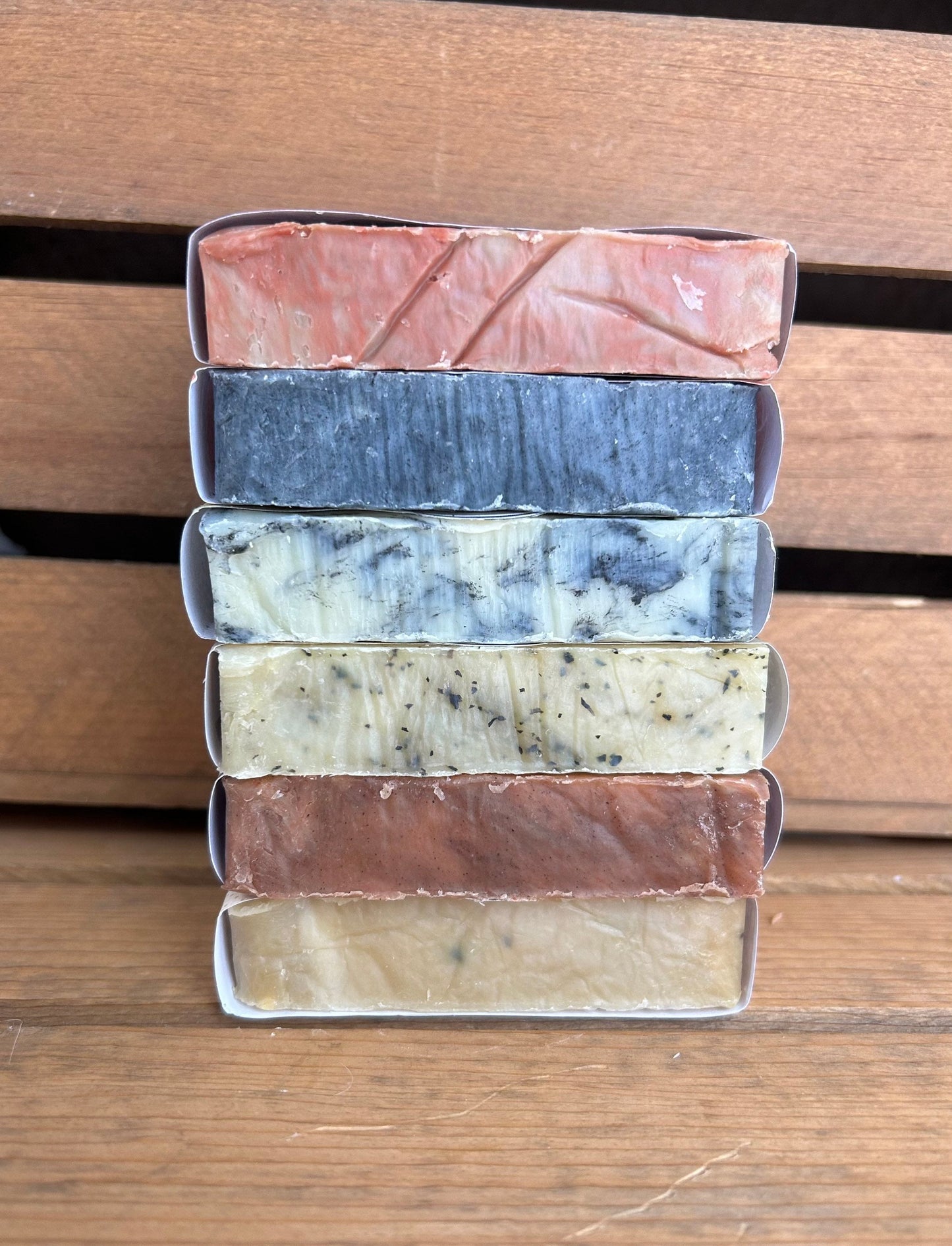 Soap Sampler- 6 full size bars of soap- Natural Bar Soap- Bulk Soap - Palm Free Soap