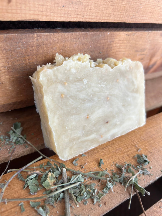 Peppermint Tea Tree Soap- made with honey and beeswax- Palm Free Soap