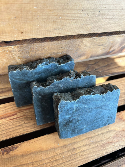 Midnight Musk Bar Soap - Charcoal Soap - Made with Beeswax and Honey - Palm Free Soap